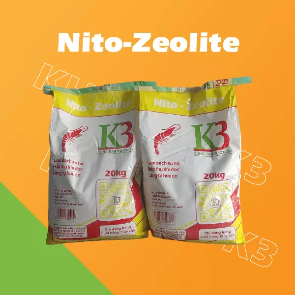 K3 Nito - Zeolite - Khoáng cho tôm K3 - Công Ty Cổ Phần Thương Mại Đầu Tư K3